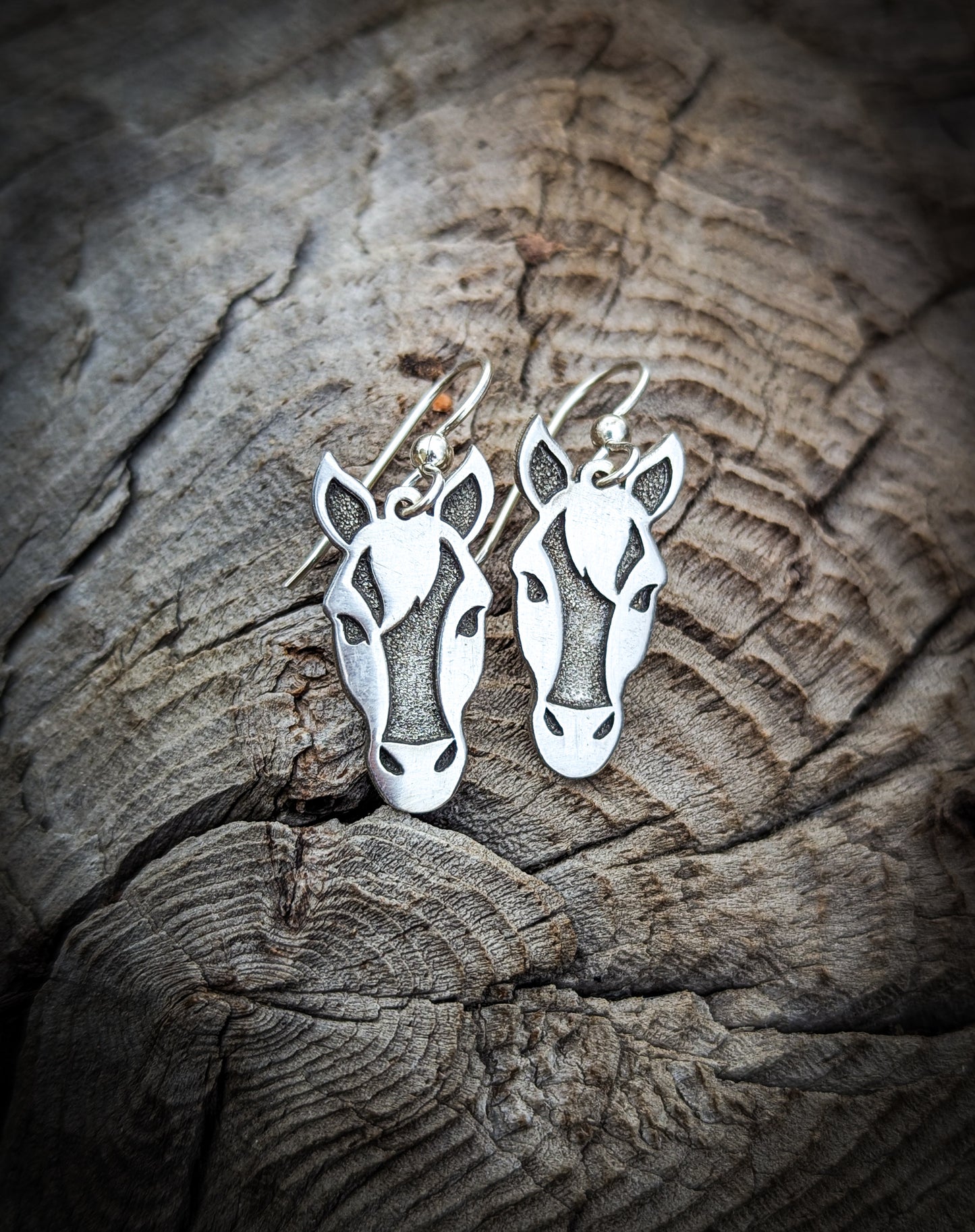 Sterling Silver horse head Earrings