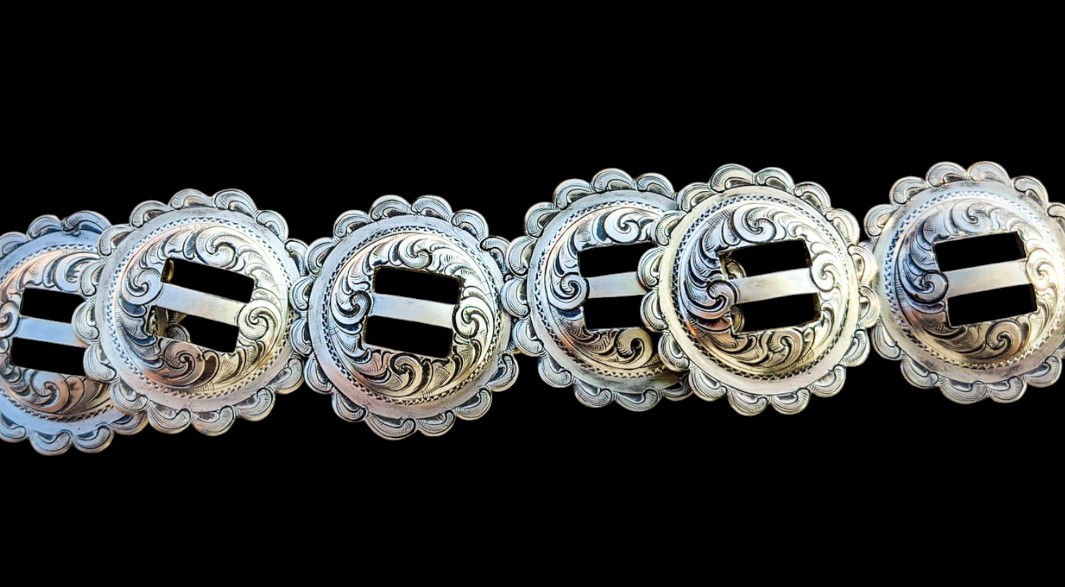 Tack Silver/ buckles and conchos